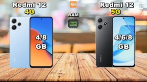 Xiaomi Redmi 12 4G Vs Xiaomi Redmi 12 5G || Full Comparison