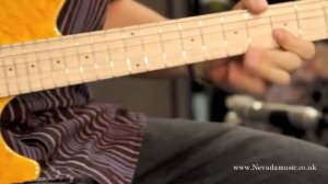 Musicman Sterling AX40 Axis Trans Gold Guitar Demo - Sam Bell @ PMT