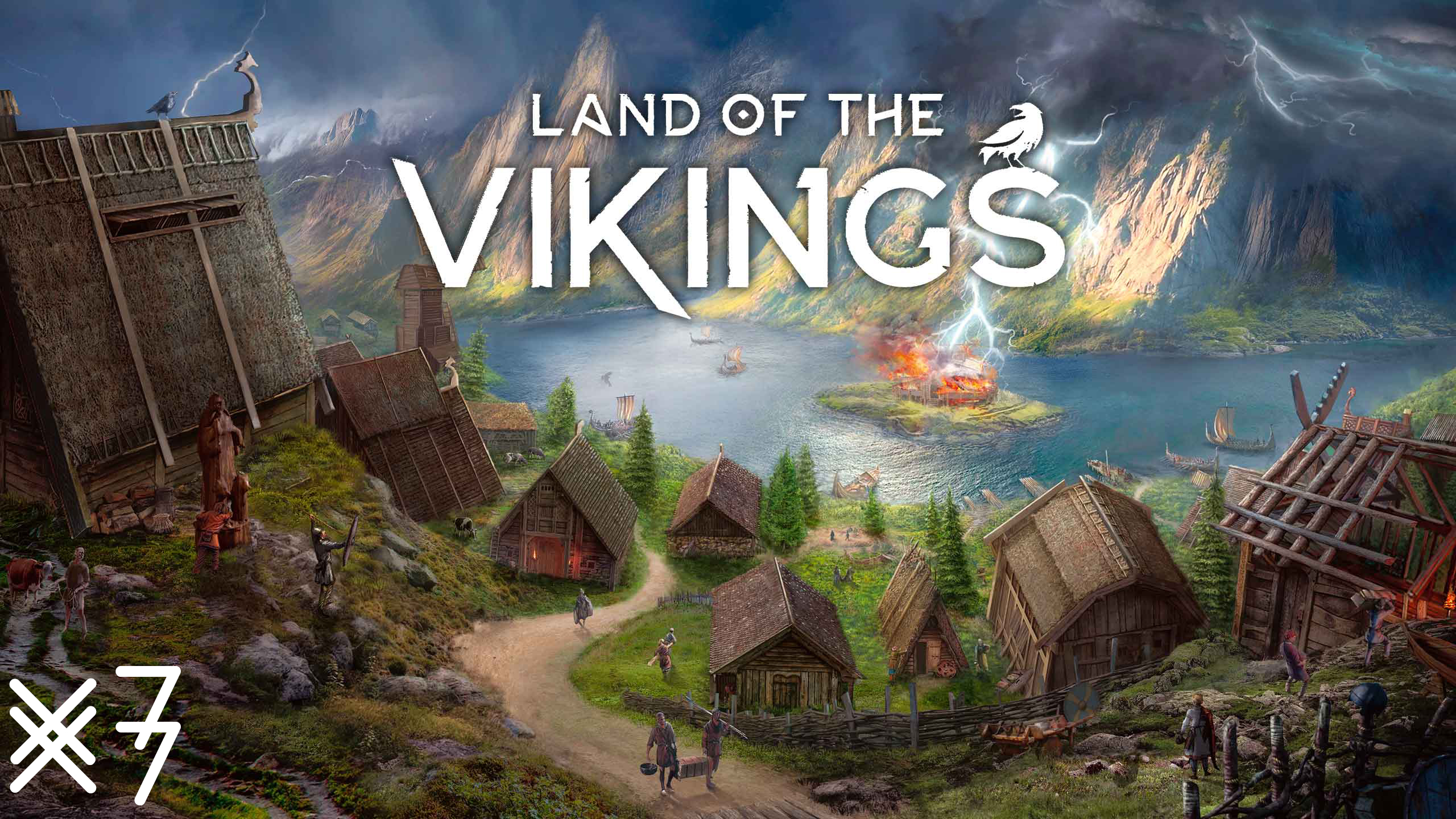 Пережили первую зиму. Население растёт! Land of the Vikings #3