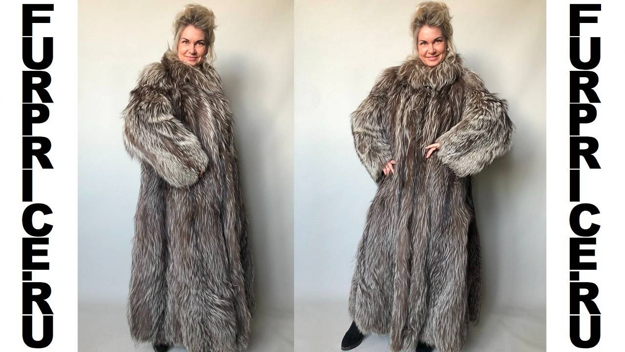 Шуба из меха лисы чернобурки тм AZ FURS (Греция) за 29500 ₽, отличное состояние р.52-54 арт. 11893