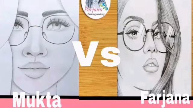 Farjana vs Mukta drawing. Farjana drawing academy vs Mukta easy drawing. смотреть онлайн