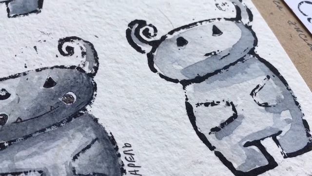 Обзор альбома с моими первыми оттисками | My first linocut prints смотреть онлайн