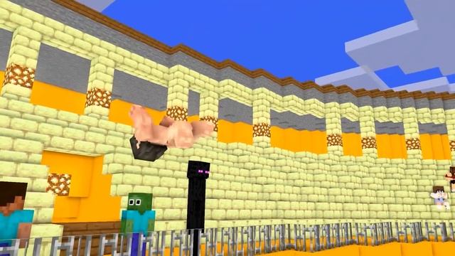 Monster School : Baby Zombie Need Father Help x Squid Game Doll - Minecraft Animation смотреть онлайн