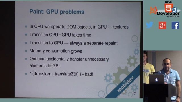 HTML5DevConf may 2014: Yurii Luchaninov, MobiDev: Optimizing The performance of Mobile Web Apps