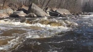 Пороги реки Салокачи. Порог Котёл. Река Салокачи середина октября 2020 года.