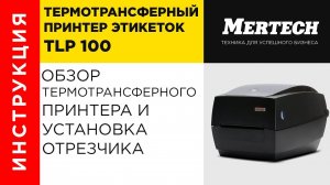 Принтер этикеток MPRINT TLP 100 TERRA NOVA и установка опционального отрезчика