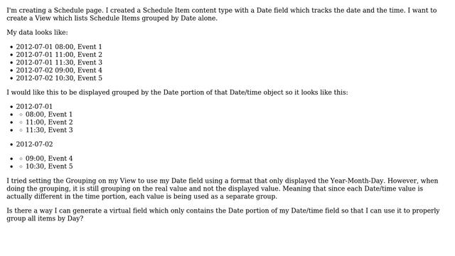 Drupal: Use part of Date field for grouping / sorting in View (2 Solutions!!) смотреть онлайн