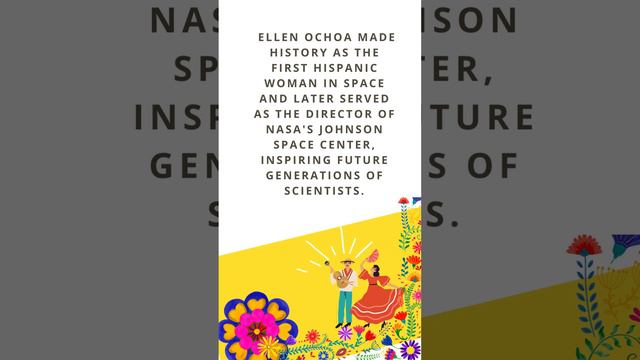 7  Ellen Ochoa      Hispanic Heritage Month #highschool #hispanicheritagemonth