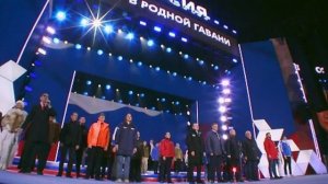 В.В Путин вместе с Харитоновым,Даванковым,Слуцким спели гимн РФ на Красной площади!