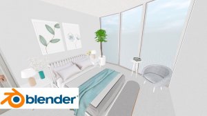 Спальня с видом на море - готовая локация скачать | Bedroom with sea view - ready location download