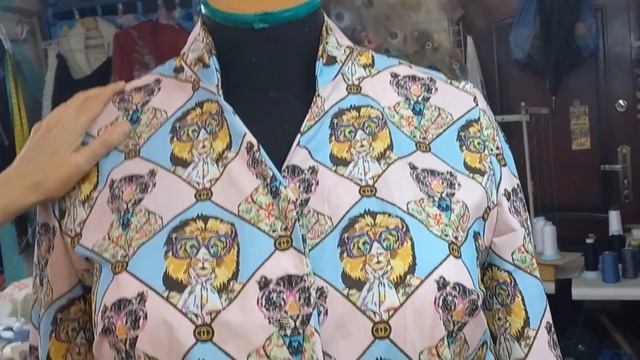 ЗАМУДРЁННЫЙ ВОРОТНИК. ПОШИВ РУБАШКИ 68+ смотреть онлайн