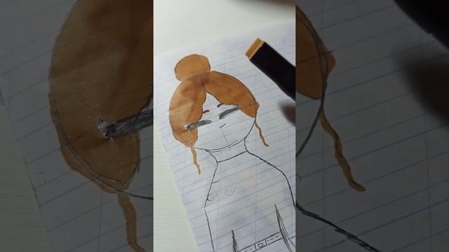 Туториал как нарисовать девочку✌️? смотреть онлайн