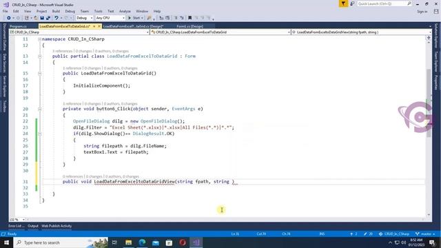 Load Data From Excel to DataGridView in C# Windows Form Application смотреть онлайн