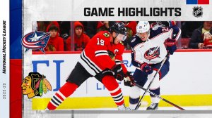 "Блю Джекетс" против "Блэкхокс" 12/23 | Главные матчи НХЛ 2022