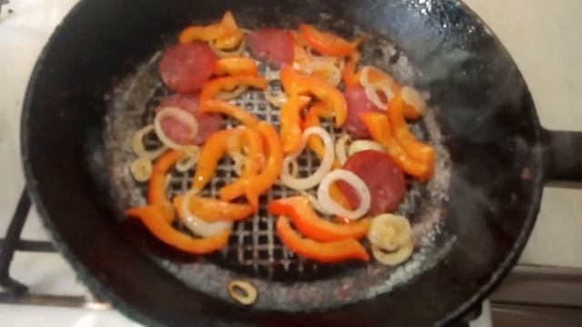 Вкуснейшая яичница с овощами! Отличный завтрак!