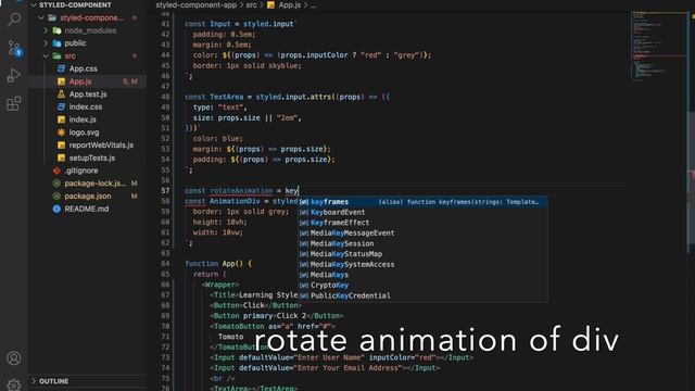 React Styled Components - 7 (Animations)
