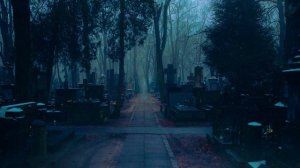 Scary Graveyard ambience and music | creepy atmosphere/halloween ambience of a cemetery