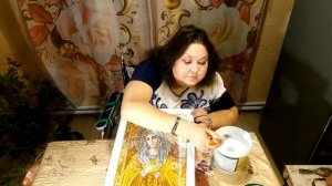 Алмазная мозаика/вышивка готовая работа.покрываем акриловым лаком.как покрыть алмазную мозаику лако
