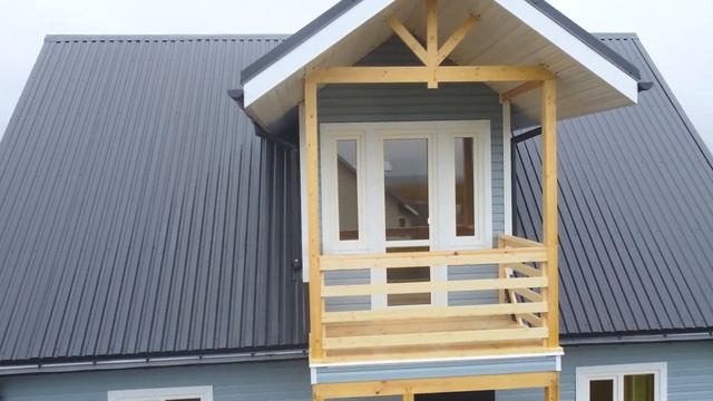 Двухэтажный каркасный дом 6х9  Загородный дом мечты для большой семьи. Дачный дом.