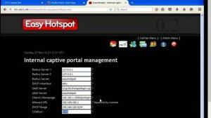 EasyHotspot - Configuration & setup as captive portal & billing Server for Cable & WiFi Network #3