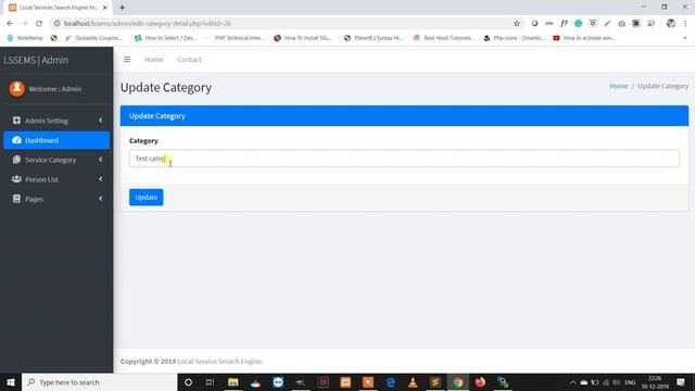 Local Services Search Engine Management System Using PHP and MySQL | Last Update @ 18 June 2022
