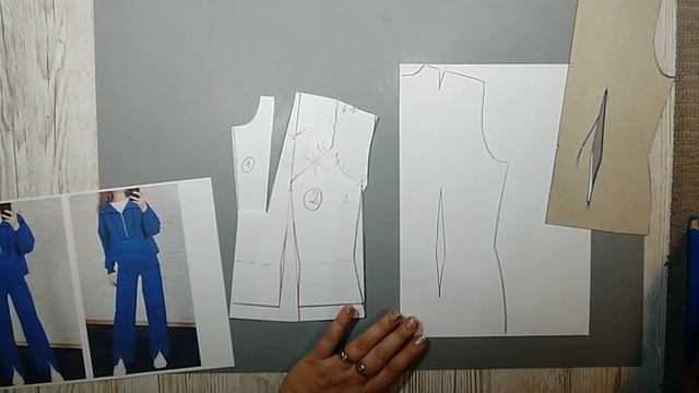Худи и  Брюки из Флиса.  Делаем Выкройку.№255