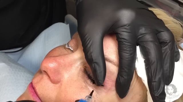 Permanent Makeup Eyeliner Procedure and Camouflage Demonstration