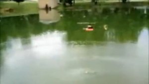 Ловля рыбы с помощью радиоуправляемого вертолета.mp4