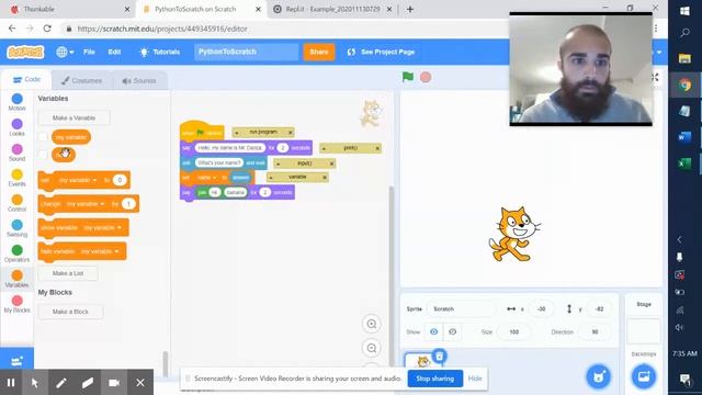 Displaying Output, Comments, User Input, Concatenation, Variables, Data Types | Scratch vs. Python смотреть онлайн