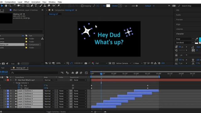 How to make gif using After Effects and Photoshop смотреть онлайн