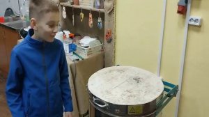 Муфельная печь  Достаем изделия