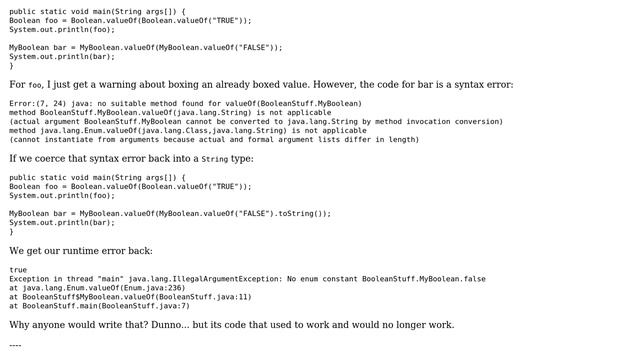 Software Engineering: Java's Boolean class - why not an enum? (5 Solutions!!) смотреть онлайн