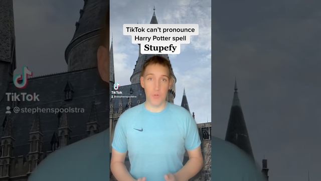 TikTok can’t pronounce Harry Potter Spell Stupefy #tiktok #tiktokvideo #tiktokviral #viralvideo