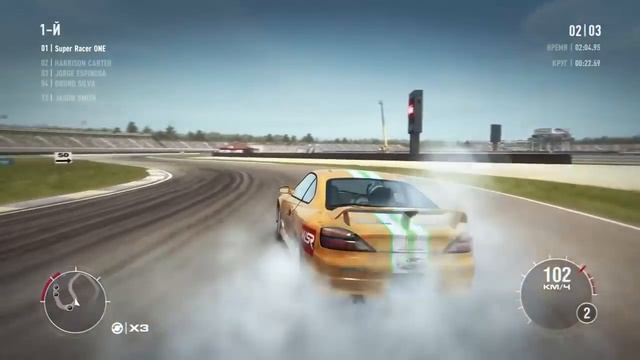 Игра про машины! Кольцевые гонки по треку!  Видео для мальчиков про машины! Grid 2 смотреть онлайн