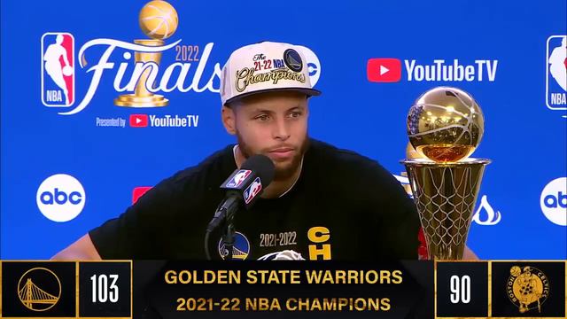 Stephen Curry Postgame Interview - Game 6 - Warriors vs Celtics | 2022 NBA Finals смотреть онлайн
