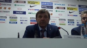 Пресс-конференция Олега Знарка после матча с Финляндией (4:2) на ЧМ в Минске. Часть II