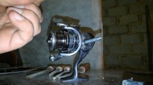 Как сделать ручку катушки на быструю руку Daiwa 2510R-PE