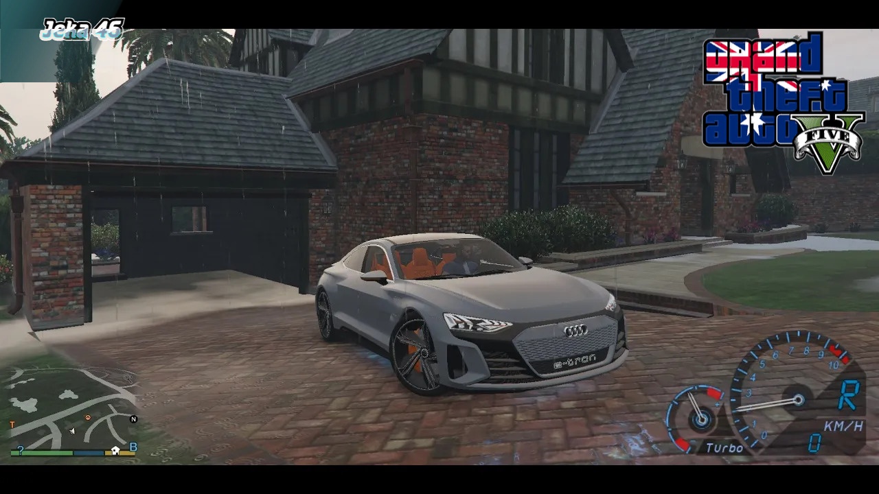 GTA V Audi E Tron GT Звук двигателя из игры