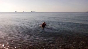 Купаемся на море. Зеленый мыс, Грузия