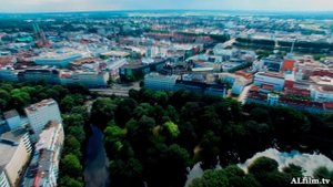 СВЕРХУ. 4K. Bremen, Germany. Бремен, Германия. Аэросъёмка.
