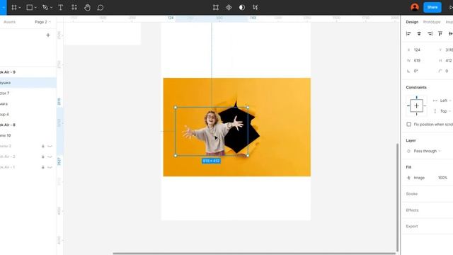 Как сделать эффект рамки из бумаги в Figma смотреть онлайн