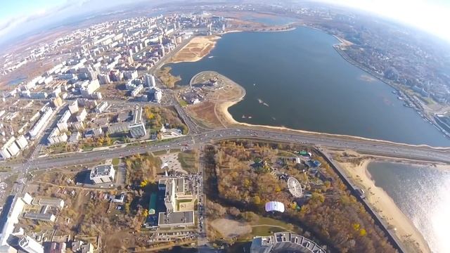 Казань глазами парашютиста. Прыжок от 1 лица. 27.10.18 смотреть онлайн