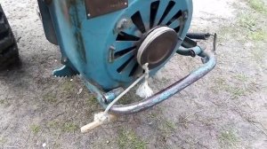 Заводка мотоблока МТЗ- 12 з двигуном УД-25 вірьовкою | Техніка та обладнання полісся