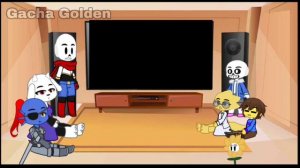 Undertale React To: M87 Sans VS Killer Sans! || Gacha Golden[⚠️READ DESCRIPTION ⚠️]