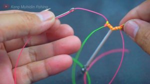 Tutorial Cara Membuat Rangkaian Pancing Nila Babon Umpan udang 4 Mata Kail - #fishingknots #2022