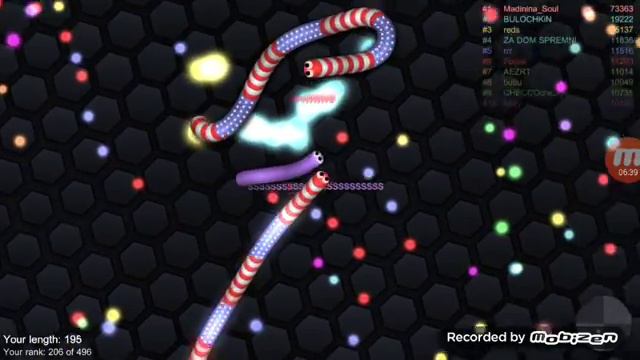 Сколько массы!!![slither.io на Android and IOS]#4 смотреть онлайн