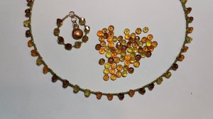 Бисероплетение.   Украшение. Из бусин, на проволоке. Пошаговый МК для начинающих. мастер класс.