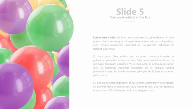 Interactive presentation template "Balloons" / Интерактивный шаблон презентации "Воздушные шарики" смотреть онлайн