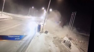 На "Проклятом месте" в Новокузнецке перевернулась фура