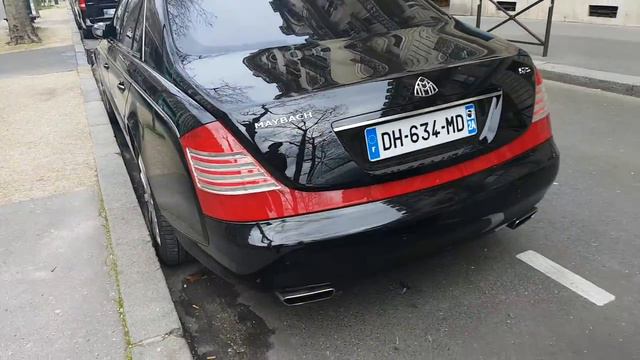 2007 black Maybach 57 S 612 HP in PAris France смотреть онлайн
